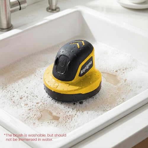 Image of Electric Grill Brush for Outdoor Grill- 4 Replaceable Heads, 3000mAh IPX7 Waterproof BBQ Cleaning Scrubber for Kitchen & Car & Bathroom - Ideal Mother's for Grill Lovers, Dad, Mom