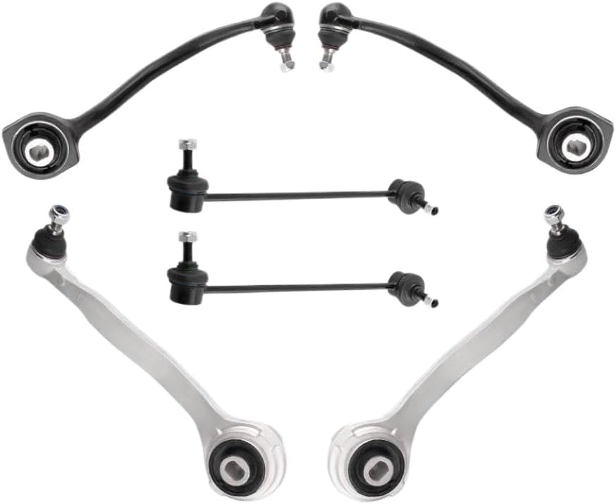 Suspension Front Upper And Lower Wishbone Arms Links Set Compatible With C-Class