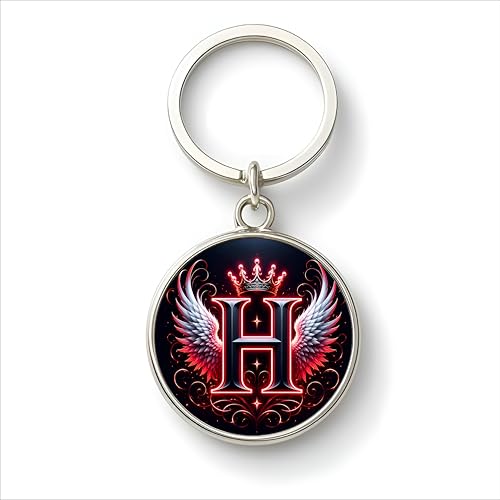 Image of magical gifts MG | Premium Alphabet & Initial Metal Keychain for Bags & Keys | Double-Sided | Personalized Initial Charm Keyring | Heavy-Duty Metal | Perfect for Gifting & Daily Use