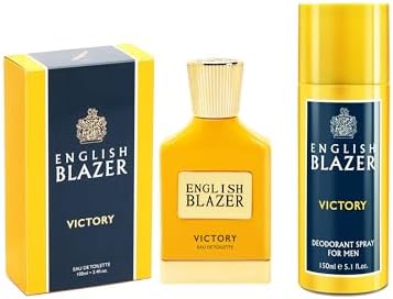 English Blazer Victory Gift Set, 100ml Perfume + 150ml Body Spray Free For Men