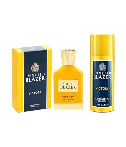 English Blazer Victory Gift Set, 100ml Perfume + 150ml Body Spray Free For Men