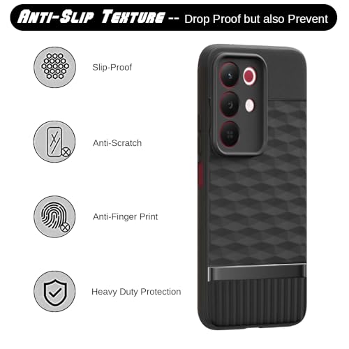 Image of Shockproof Case for Realme 15x 5G / C85 5G / Narzo 90x 5G | Full Camera Protection | TPU Flexible Back Cover for Realme 15x 5G / C85 5G / Narzo 90x 5G (Matte Black)