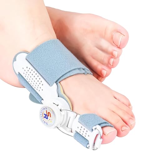 DGMI Hallux Valgus Korrektur, Verstellbare Hallux Valgus Schiene,Hallux Valgus Korrektur Set,Reduziert Hallux Valgus Belastung für Männer und Frauen(Grau)