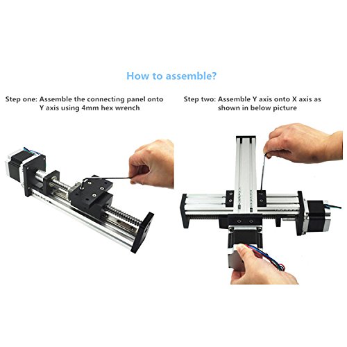 Fuyu Fsl40 Linear Guide Stage Motion Slide Actuator Xy Translation Stage Xyz Table 400Mm Stroke X,400Mm Stroke Y Ball Screw Module Diy Router [Xy Stage-Crossed Type] #TOP6