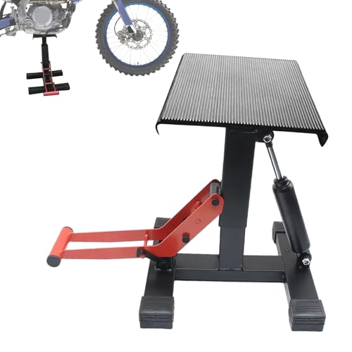 Cric Sollevamoto - Attrezzi Di Riparazione Regolabili In Altezza E Antiscivolo | Tavolo Sollevamento A Pavimento Per Moto | Per Motocicletta Cambio Manutenzione Freno Garage