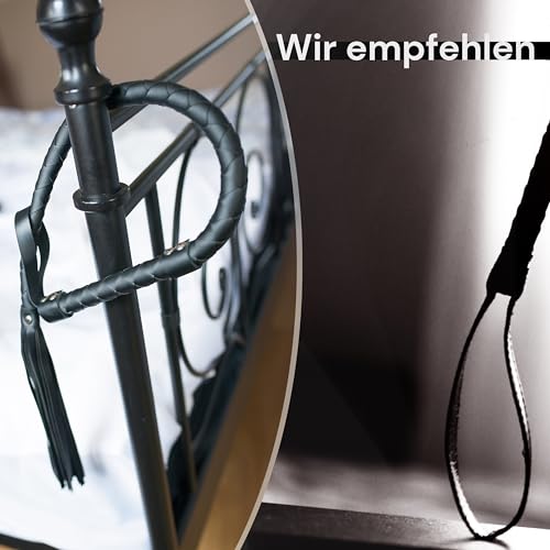 Exotic Whip Peitsche für Sklaven 85cm Kunstleder Sex Peitsche für die Frau BDSM Peitsche Flogger für Sex Sadomaso Sexspielzeug für Paare Strapazierfähiger ABS-Griff peitschen erotik-spiel FOPS B21-6