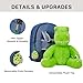 IKASA Dinosaur Backpack Bag for Toddler,Personalized Travel Book Snack Bookbag Preschool Bookbags,with Cute Plush Toy Stuffed Animal for Kids