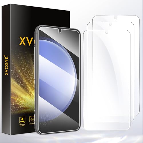 XVCGYK 3 Stück für Samsung Galaxy S23 5G für Panzerglas, Frei von Kratzern, 0.25mm Ultra-klar, Fingerabdruck ID Kompatib...