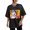 SIMOROL Retro Washed Fashion T Shirt for Men Women Suzanne Vega 99.9 F Vinyl Cd Cover Antique Wash Unisex T-Shirts Black L #3