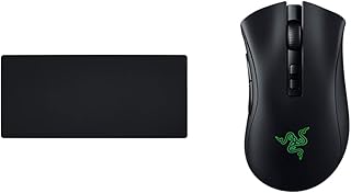 Razer Gigantus v2 Cloth Gaming Mouse Pad (3XL) - Classic Black & Deathadder V2 Pro Wireless Gaming Mouse: 20k Dpi Optical Sensor - 3X Faster Than Mechanical Optical Switch - Classic Black