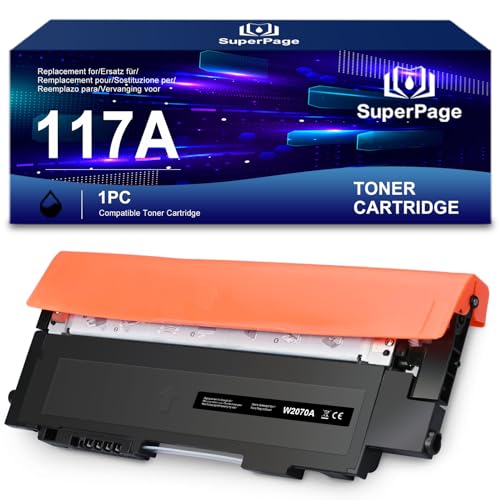 Superpage Toner Kompatibel für HP 117A W2070A für HP Color Laser MFP 179fwg 178nwg 179fnw 178nw 150nw 150a Schwarz