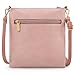 Montana West Crossbody Bags for Women Small Contrast Travel Purses Multi Pocket Triple Crossover, Lightweight with Adjustable Strap Pink MWC-0421PK