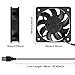 2Pcs 60mm Fan 2.36in USB Brushless Cooling DC 5V 60mm x 15mm Fan Cooler Speed 4200 RPM Fan for 3D Printer Cooling Electronics Air Purifier Cooling DIY Projects