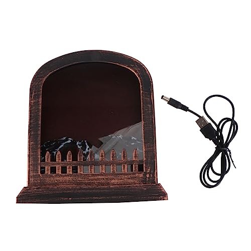 OSALADI 1 Pc Luz De La Chimenea Lámpara De Mesa Llevada Linternas Led Farol Efecto Lámpara Decorativa Chimenea Luz Efecto Luz De Modelado Niño Componentes Eléctricos Escritorio