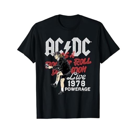 AC/DC ロックンロール ダムネーション ライブ 1978 Powerage Tシャツ