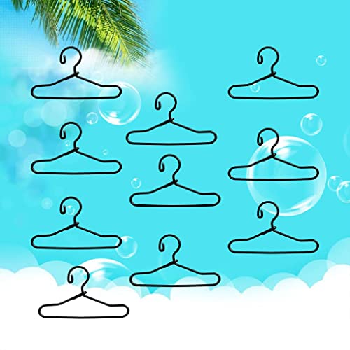 predolo 10 peças de cabides de casaco em miniatura/3 1/6 1/8 1/12 e OB11 Bonecas Vestido Calças Vest