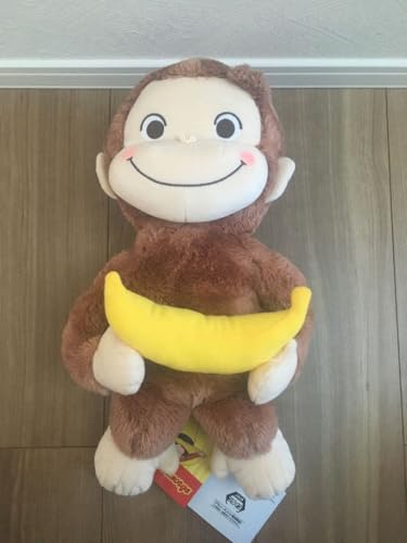 おさるのジョージ 赤いほっぺ Lぬいぐるみ バナナ
