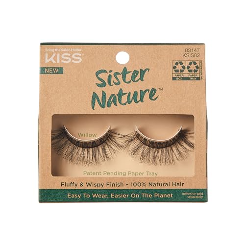 KISS Sister Nature Collection Lashes - Willow 100% natürliches Haar