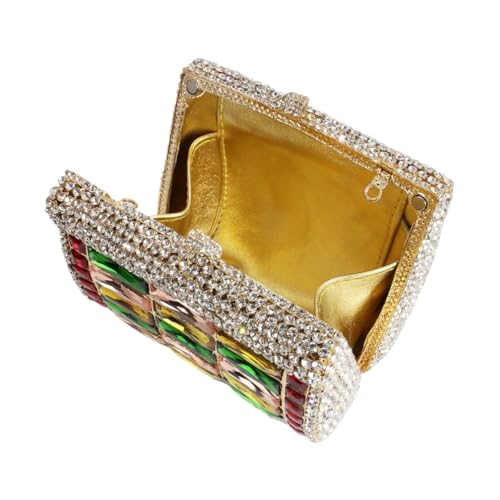 GSYPS Shiny Rhinestone Evening Clutch Handbag Elegant Crystal Purse for Wedding Party Prom Multicolor by GSYPS - Image 5