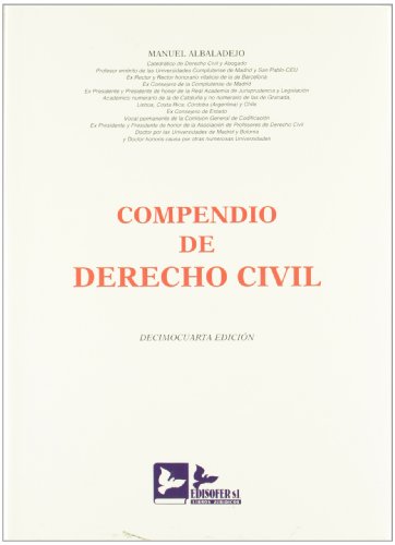 Portada de Compendio de Derecho Civil
