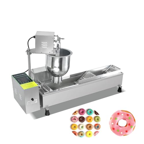Commercial Single Rows Donut Machine/Donuts Making Machine/Doughnut Maker/Frying Donuts Maker/Mini Donut Maker,Large capacity,Combination of forming and frying
