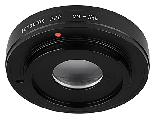 Image of Fotodiox Pro Lens Mount Adapter - Olympus Zuiko (OM) 35mm SLR Lens to Nikon F Mount SLR Camera Body