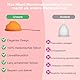 Hbaid Menstruationsscheibe, Menstruationstasse aus 100% medizinischem Silikon Set mit Zwei Größen und Aufbewahrungstasche Alternative zu Soft Tampons & OB