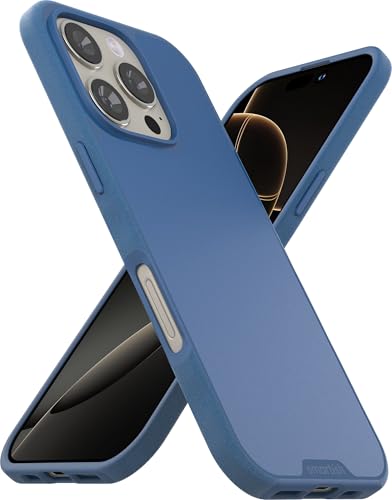 Smartish® iPhone 16 Pro Magnetic Case - Gripmunk Compatible with MagSafe [Lightweight + Protective] Slim & Thin Grip Cover with Microfiber Lining for Apple iPhone 16 Pro - Blues on The Green