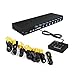 Produktbild 8 Port Manueller Smart VGA USB KVM Switch PC Computer Selector 1 KM Combo Controls 8 Hosts mit Verlängerungsschalter und Original Kabel