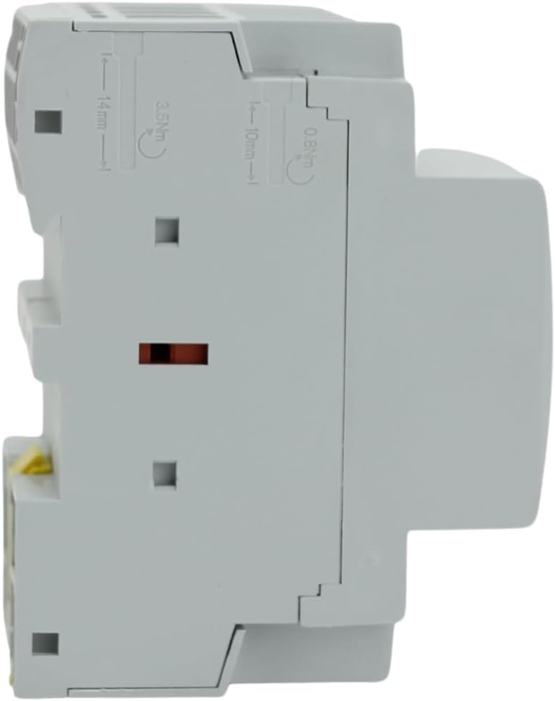 4 Pole Contactor 120v Coil NO 60 amp IEC 400V AC Contactor with 110/120VAC Coil - Motor Load 40A and Lighting Load 63A (Silent Operation) | Includes DIN Rail and Phillips Screws