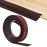 6.56 Ft Floor Transition Strip, Windspeed Carpet & Floor Edging Transition Self Adhesive Trim Strip PVC Carpet Threshold Doorway Floor Transition Strip for Laminate Flooring