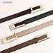 TOURZOO Genuine Leather Belts for Women Skinny Waist Belt for Dresses Jeans Pants with Gold Buckle