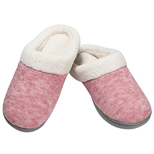 HOMEIDEAS Women Slippers Memory Foam House Slippers Women Indoor Winter Slippers for Daily