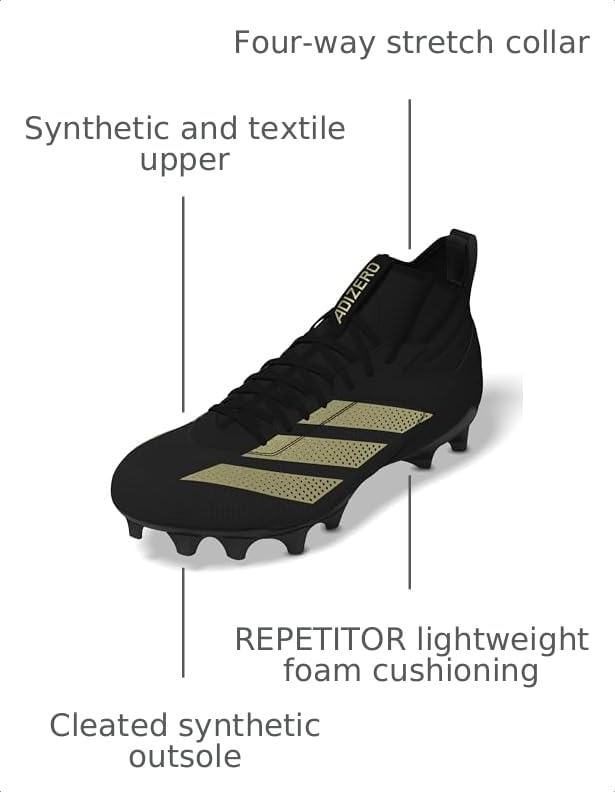 Image of adidas Unisex Adult Adizero Impact American Football Shoes