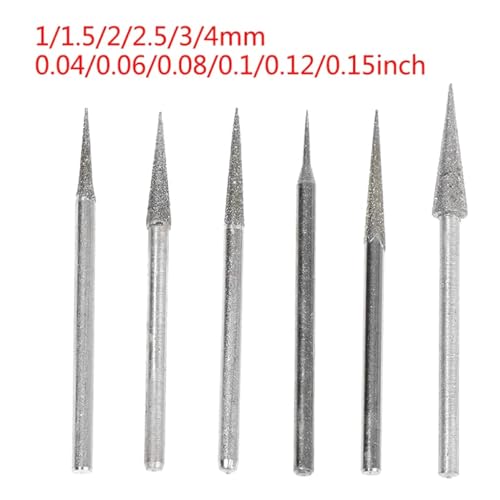 Image of 5Pcs Diamond Drill Bits Carving Bits Fit for Stone Carving Bone Carving Egg Decorating Glass Carving Finishing Products Abrasive Pads for Drill Abrasive Grinding Discs Abrasive Wheels and Discs