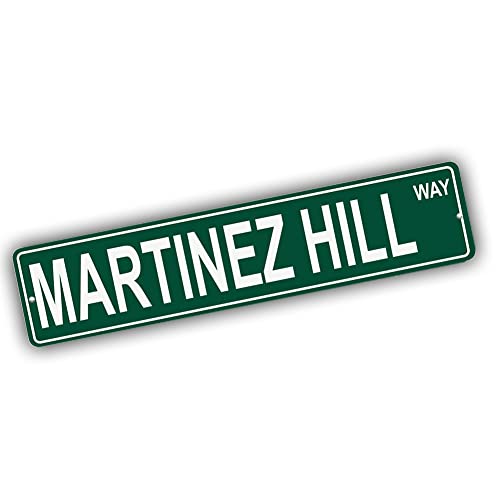 Brotherhood Aluminum Street Sign for Martinez Hill - Nevada Man Cave Decor