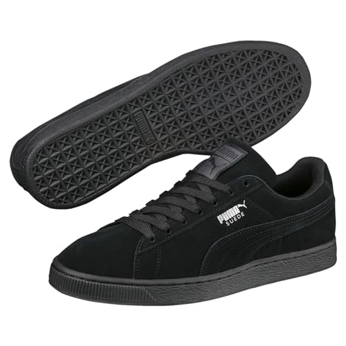 PUMA Puma Unisex Suede Classic Low Top Trainers, Black Dark Shadow, 8.5 AU