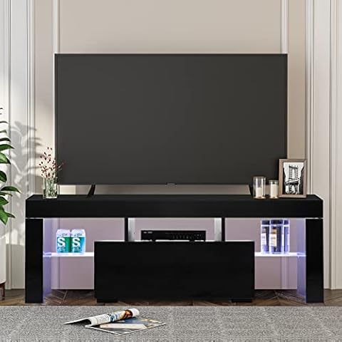 Meuble TV LED LEADZM 130 cm Cover