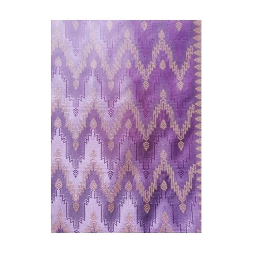 Generic purple banarasi silk saree in katan silk – image 4