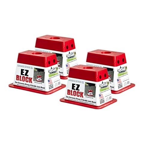 ANDERSEN HITCHES | RV Accessories | 4-Pack EZ Jack Blocks Leveling System | RV Stabilizer Stands | Heavy Duty Camper Level for RVs | 3621 Cover