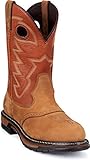 ROCKY Original Ride Branson Saddle Roper Waterproof Western Boot, Saffron Brown And Ochre, Size 11(ME)