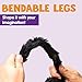 JOYIN Halloween Outdoor Decorations Giant Spider, 5 Ft Large Spider for Yard Lawn Garden Patio Scary Halloween Outside Decor, Indoor Haunted House Prop and Home Party Decor, Black