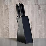 Bene Casa Conjunto de Facas com Suporte, 7 Peças, Preto