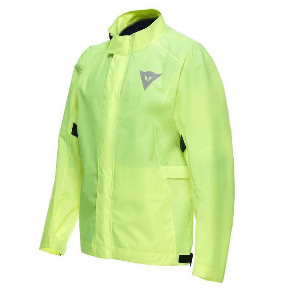 Dainese - Ultralight Rain Jacket, Foldable Rain Jacket for Motorcycles, Waterproof and Windproof, for Men and Women, Fluo Yellow, XXXL