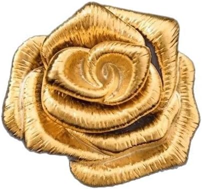 Vintage Rose Flower Brooch Lapel Pin Matte Metal Floral Pins Elegant Wedding Party Clothes Accessories for Suit Badge Hat Dress Sweater Brooches Minimalist Jewelry for Women Girls Her Outfits Decor