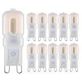 Sriomny G9 LED Bulb 2W Equivalent to 20、25W Halogen lamp 10-Pack T4 G9 Warm White 3000K 120V G9 Base, Crystal Chandelier, 360°Omni-Directional Lighting, Home Lighting Non-dimming