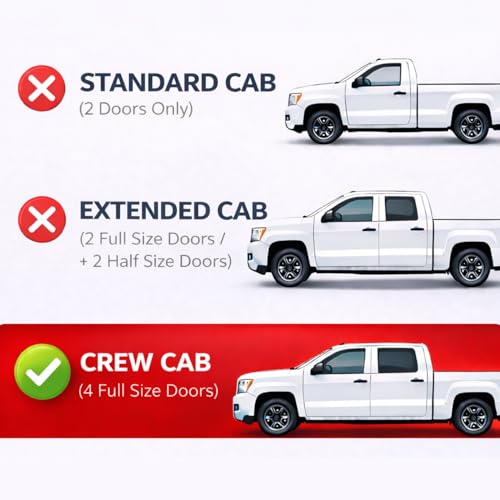 Image of KPY Rain Guards Fit for 1992-2000 Chevrolet /GMC C /K 1500 /2500 /3500 Crew Cab, Out-Channel Window Visors Vent Deflector 4PC, 1995-2000 Chevy Tahoe /GMC Yukon, 1999-2000 GMC Yukon Denali /Cadillac Escalade