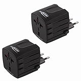 Leistungsstark: Mit dem Stromadapter können Ihre Geräte bis zu 625 Watt in über 150 Ländern genutzt werden / Die integrierte Sicherung T2.5A sorgt für zusätzliche Sicherheit für Ihre Geräte