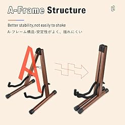 Donner Support Guitare en Bois Porte Guitare, A-frame Stand Guitare Pliable Portable pour Guitare Acoustique et… - Les Beatles, Paul McCartney, John Lennon, RIngo Starr, George Harrison Donner Support Guitare en Bois Porte Guitare, A-frame Stand Guitare Pliable Portable pour Guitare Acoustique et… – Image 5