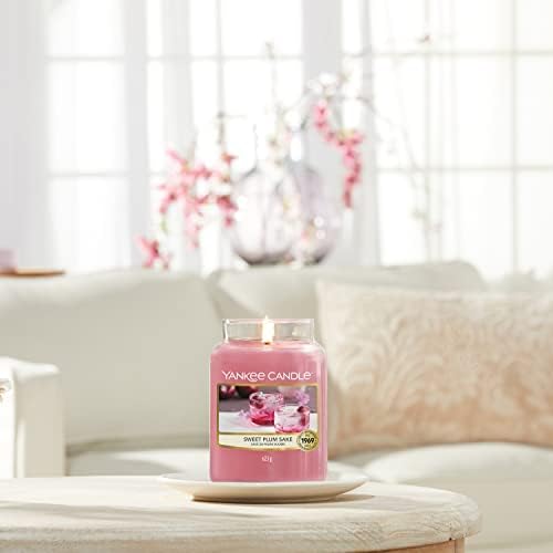 Yankee Candle Scented Candle | Sweet Plum Sake Large Jar Candle | Sakura Blossom Festival Collection | Burn Time: Up to 150 Hours | Great for Gifting